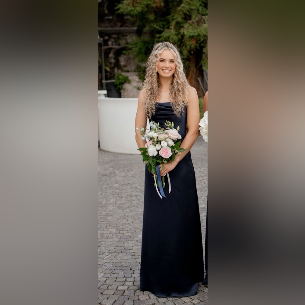 Amsale Jara GB224S Navy Formal Dress